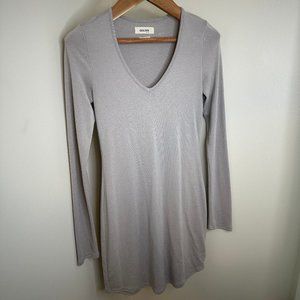 TNA GOLDEN Grey sweater dress, Size M